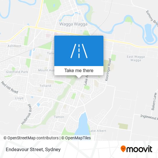 Mapa Endeavour Street