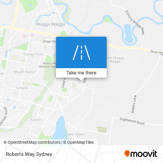 Roberts Way map