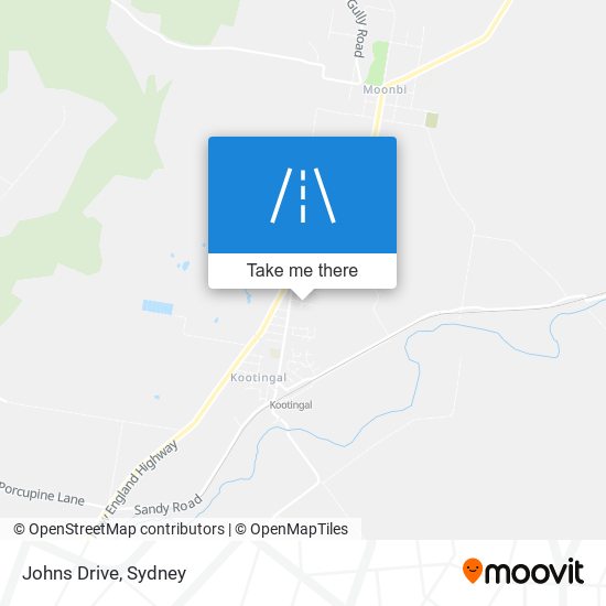 Mapa Johns Drive