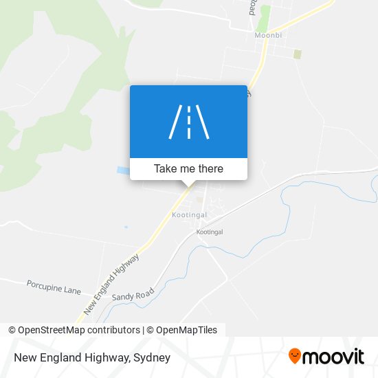 New England Highway map