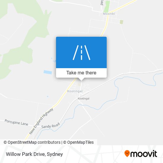 Mapa Willow Park Drive