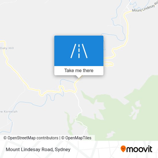 Mount Lindesay Road map