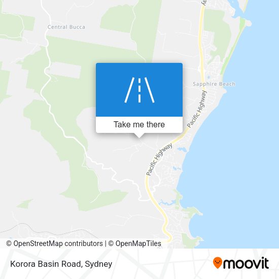 Korora Basin Road map