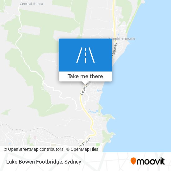 Mapa Luke Bowen Footbridge