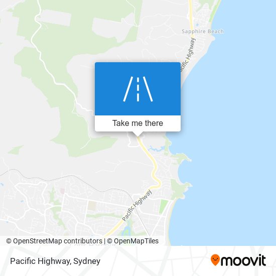 Mapa Pacific Highway