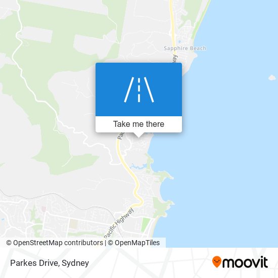 Mapa Parkes Drive