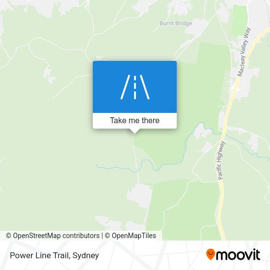 Power Line Trail map