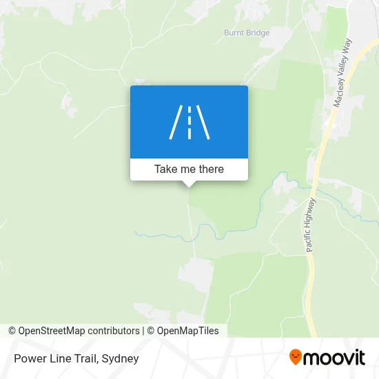 Mapa Power Line Trail