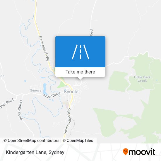 Kindergarten Lane map