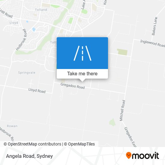 Mapa Angela Road