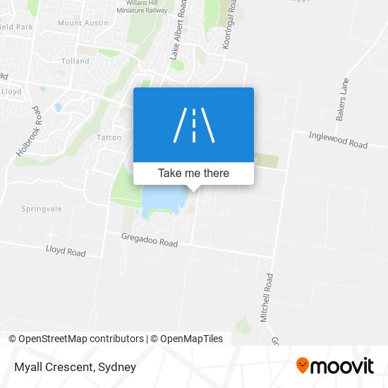 Myall Crescent map