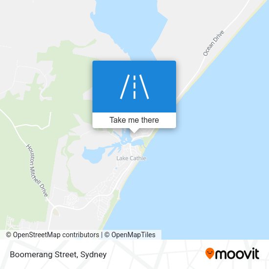 Boomerang Street map