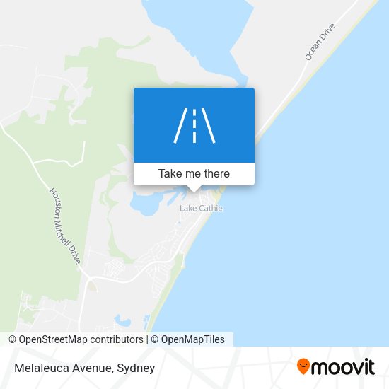 Melaleuca Avenue map