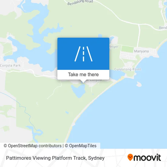 Mapa Pattimores Viewing Platform Track