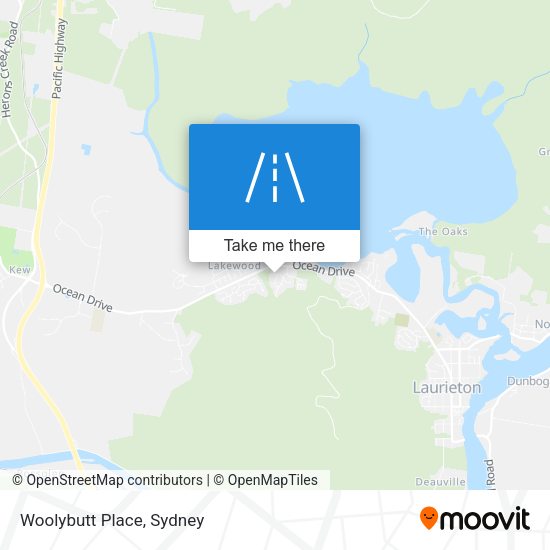 Woolybutt Place map