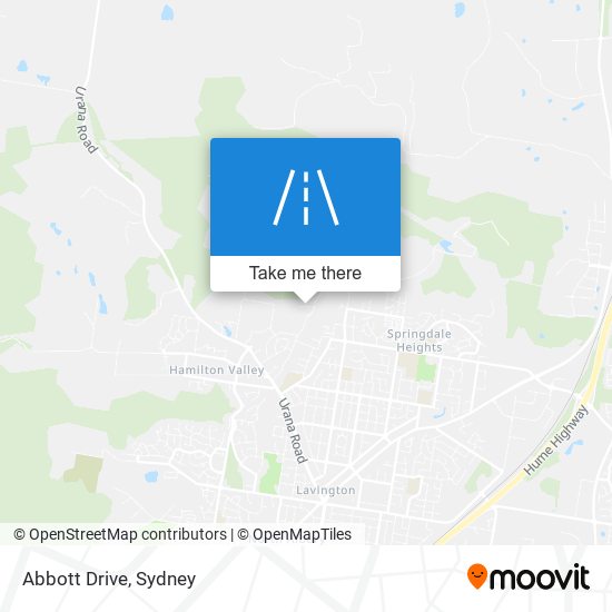 Mapa Abbott Drive