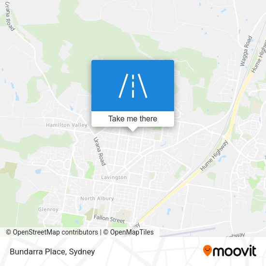 Bundarra Place map