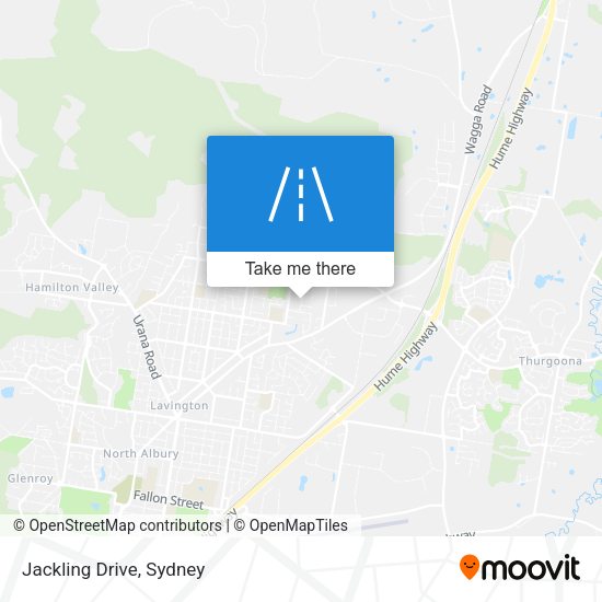 Jackling Drive map
