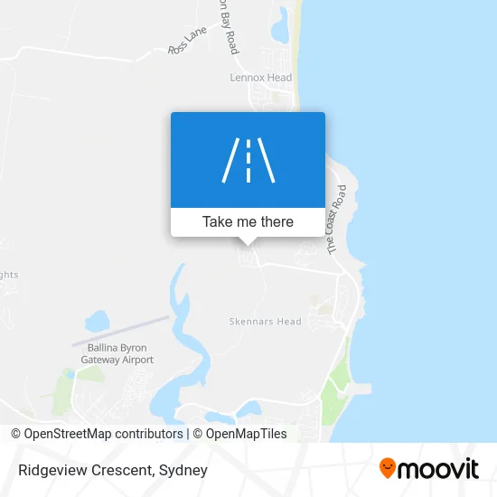 Mapa Ridgeview Crescent