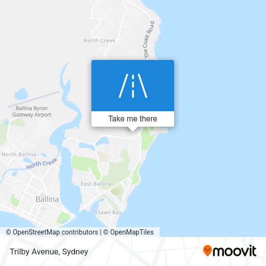 Trilby Avenue map