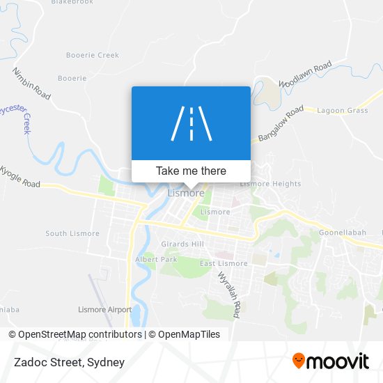 Zadoc Street map