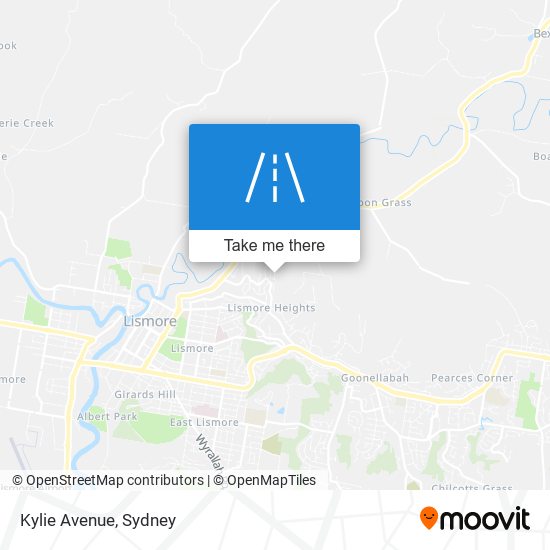 Mapa Kylie Avenue