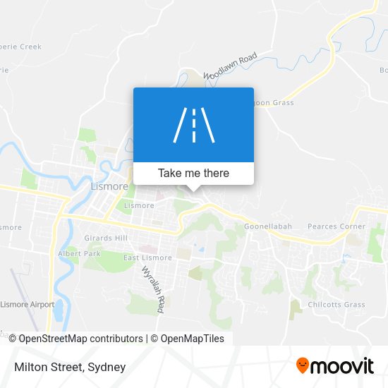 Milton Street map