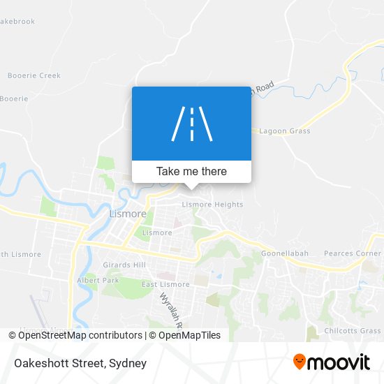 Mapa Oakeshott Street