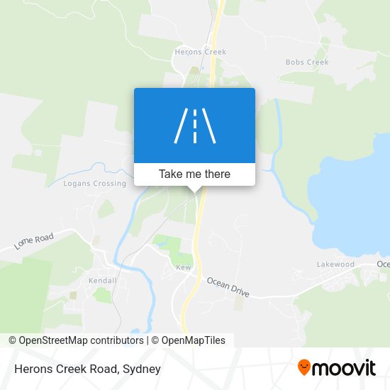 Herons Creek Road map