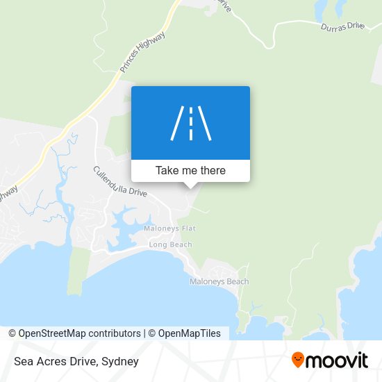 Sea Acres Drive map