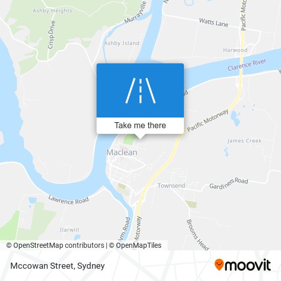 Mccowan Street map