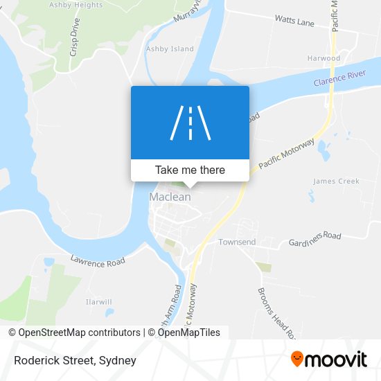 Roderick Street map