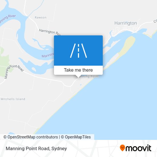 Manning Point Road map