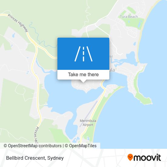 Bellbird Crescent map