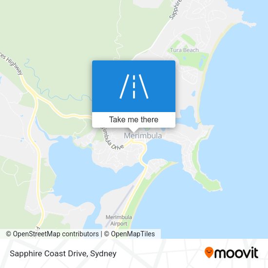 Sapphire Coast Drive map