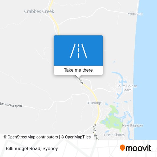 Billinudgel Road map