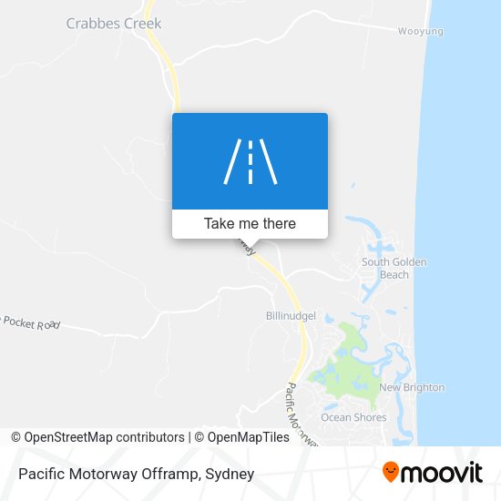 Pacific Motorway Offramp map