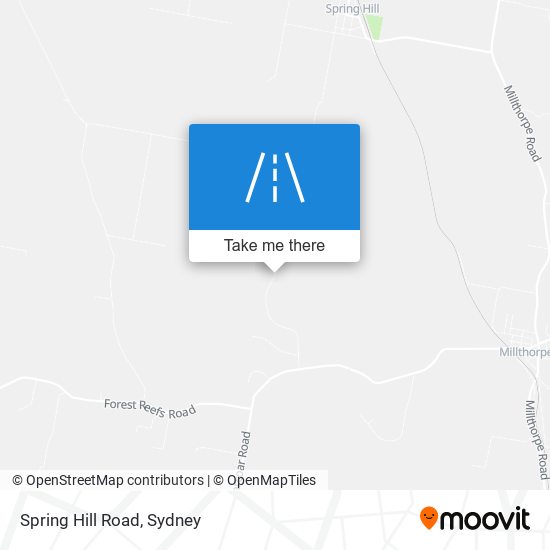 Spring Hill Road map