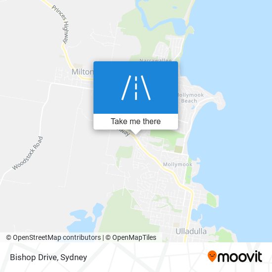 Mapa Bishop Drive