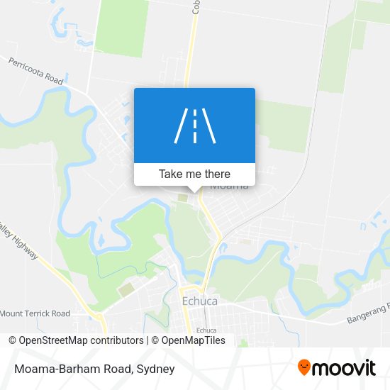 Moama-Barham Road map