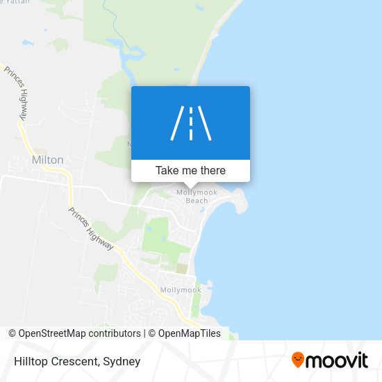 Hilltop Crescent map