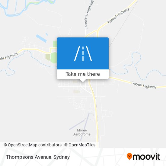 Thompsons Avenue map