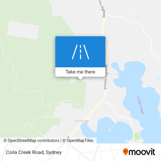 Coila Creek Road map