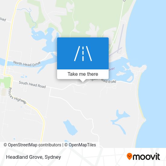Headland Grove map