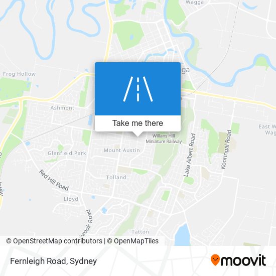 Fernleigh Road map