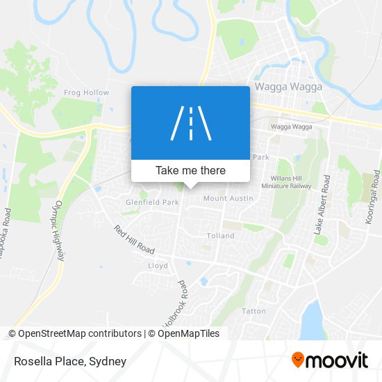 Rosella Place map