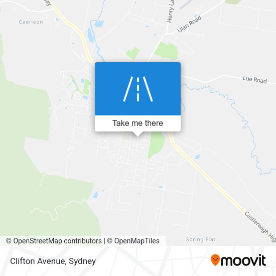Clifton Avenue map