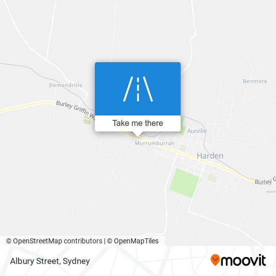 Mapa Albury Street