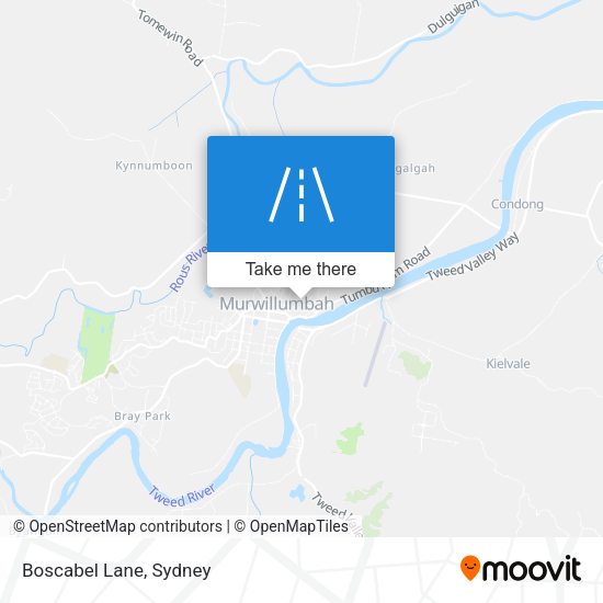 Boscabel Lane map