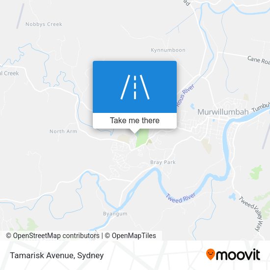 Tamarisk Avenue map
